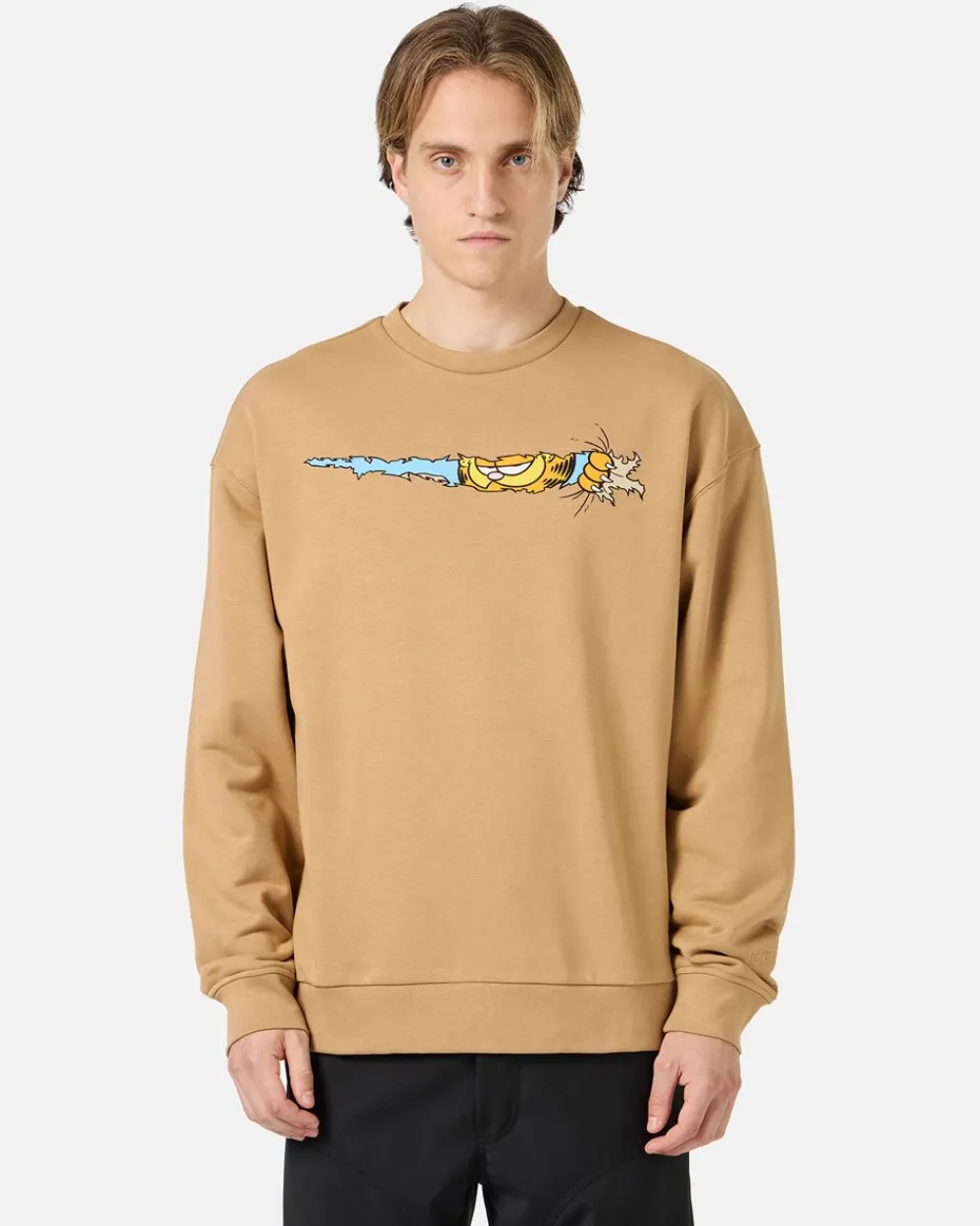 Iceberg Crewneck Sweatshirt With Garfield Print
