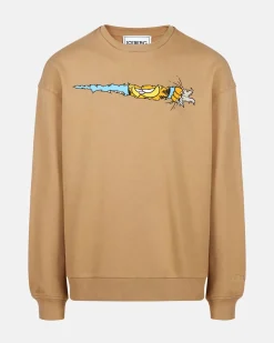 Iceberg Crewneck Sweatshirt With Garfield Print