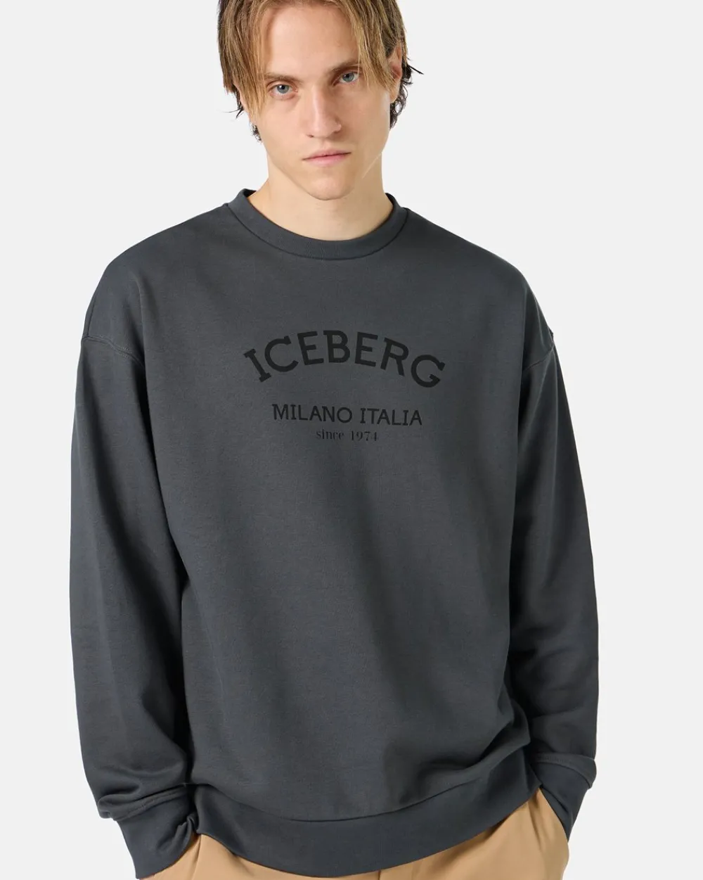 Iceberg Crew-neck Sweatshirt With Logo