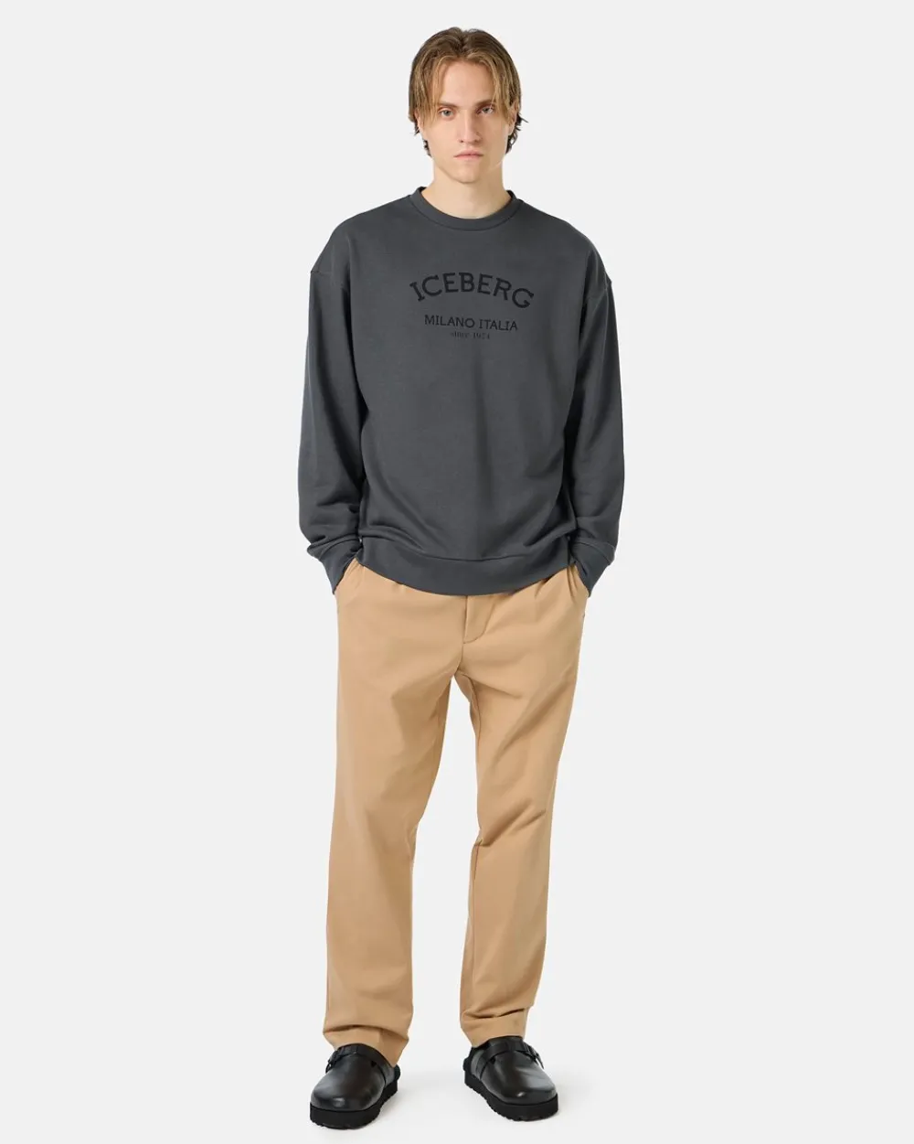 Iceberg Crew-neck Sweatshirt With Logo