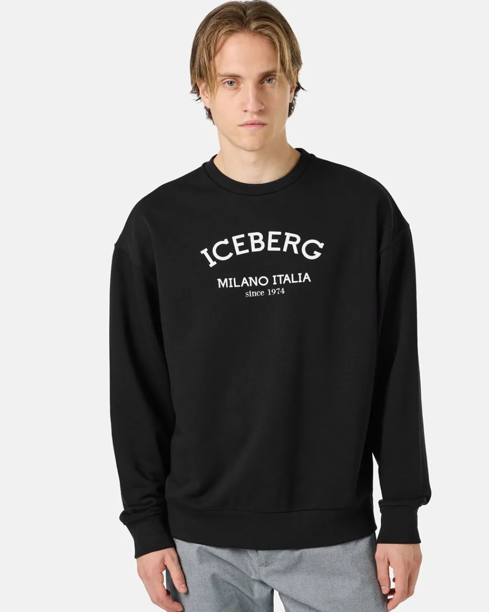 Iceberg Crew-neck Sweatshirt With Logo