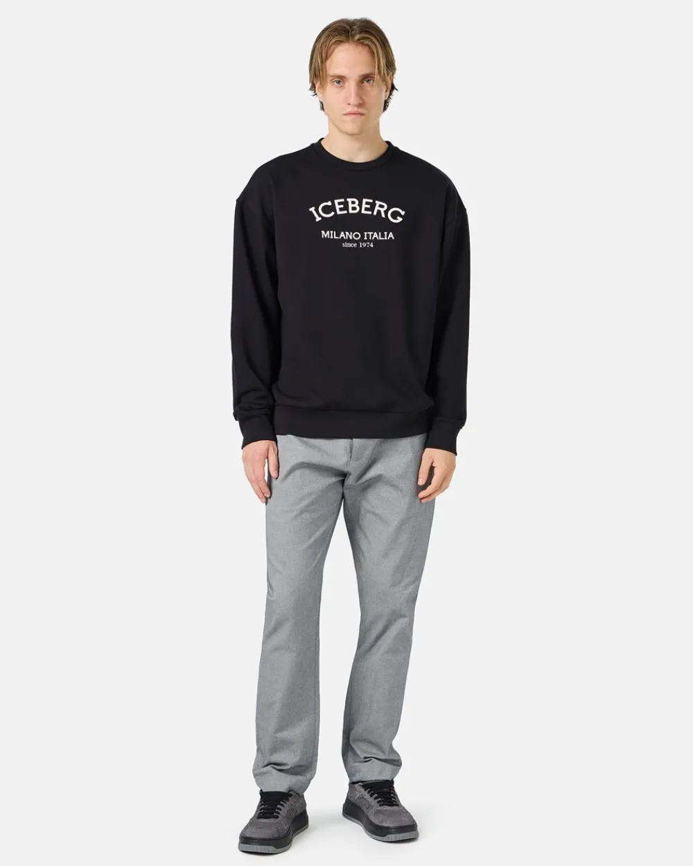 Iceberg Crew-neck Sweatshirt With Logo