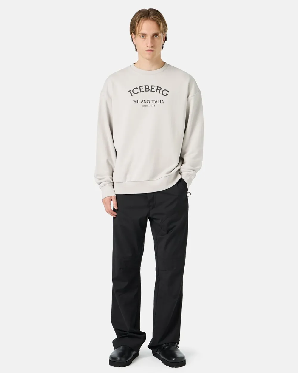 Iceberg Crew-neck Sweatshirt With Logo