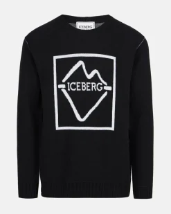 Iceberg Crew-neck Wool Blend Sweater