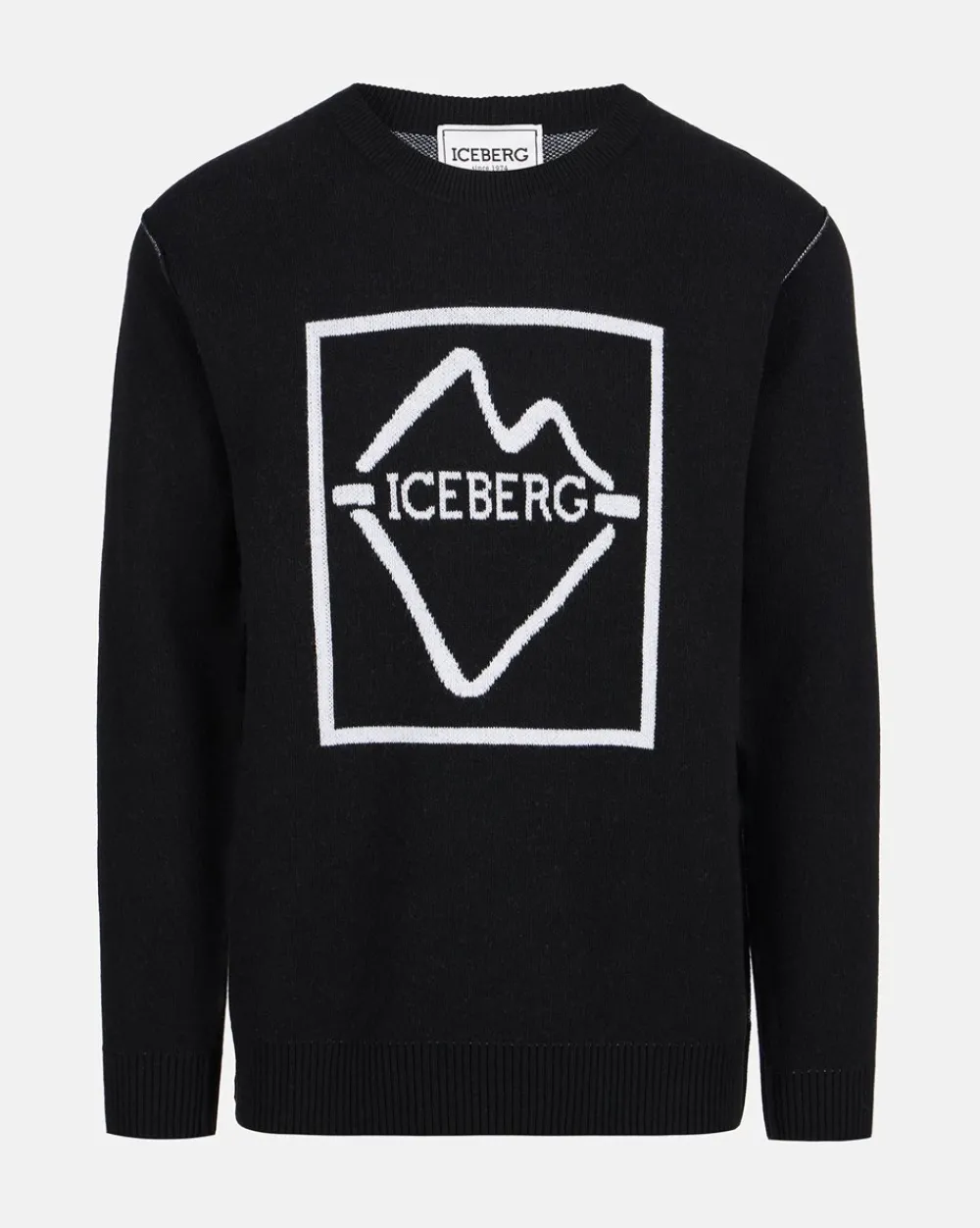 Iceberg Crew-neck Wool Blend Sweater