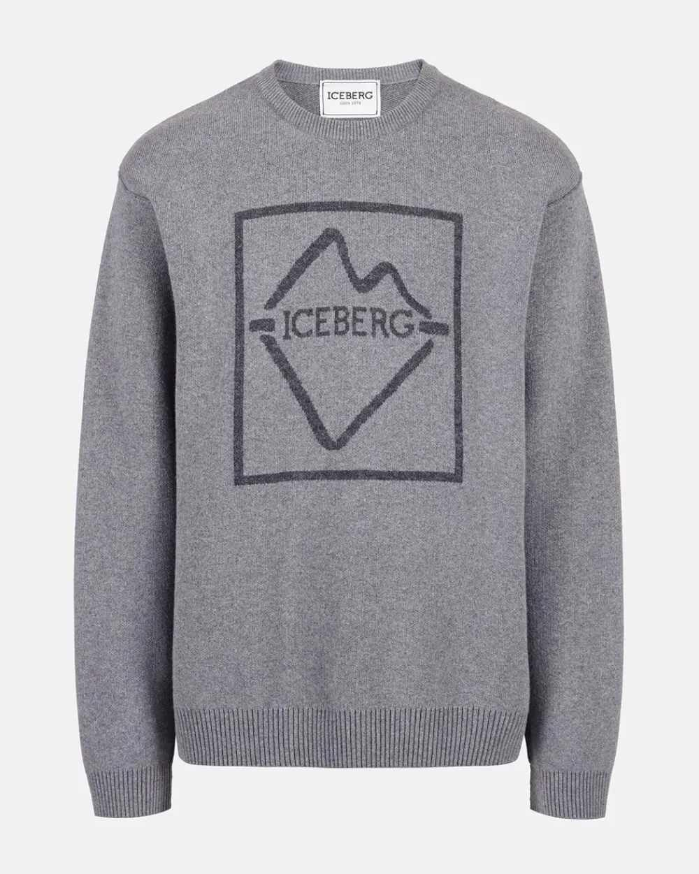 Iceberg Crew-neck Wool Blend Sweater