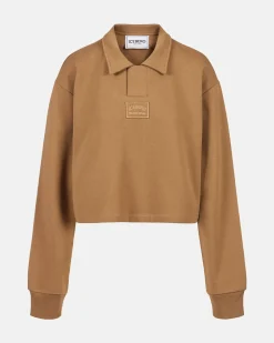 Women Iceberg Cropped Fit Polo Neck Sweatshirt