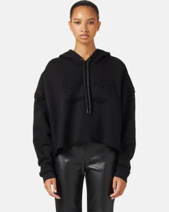 Women Iceberg Cropped Sweatshirt With Hood