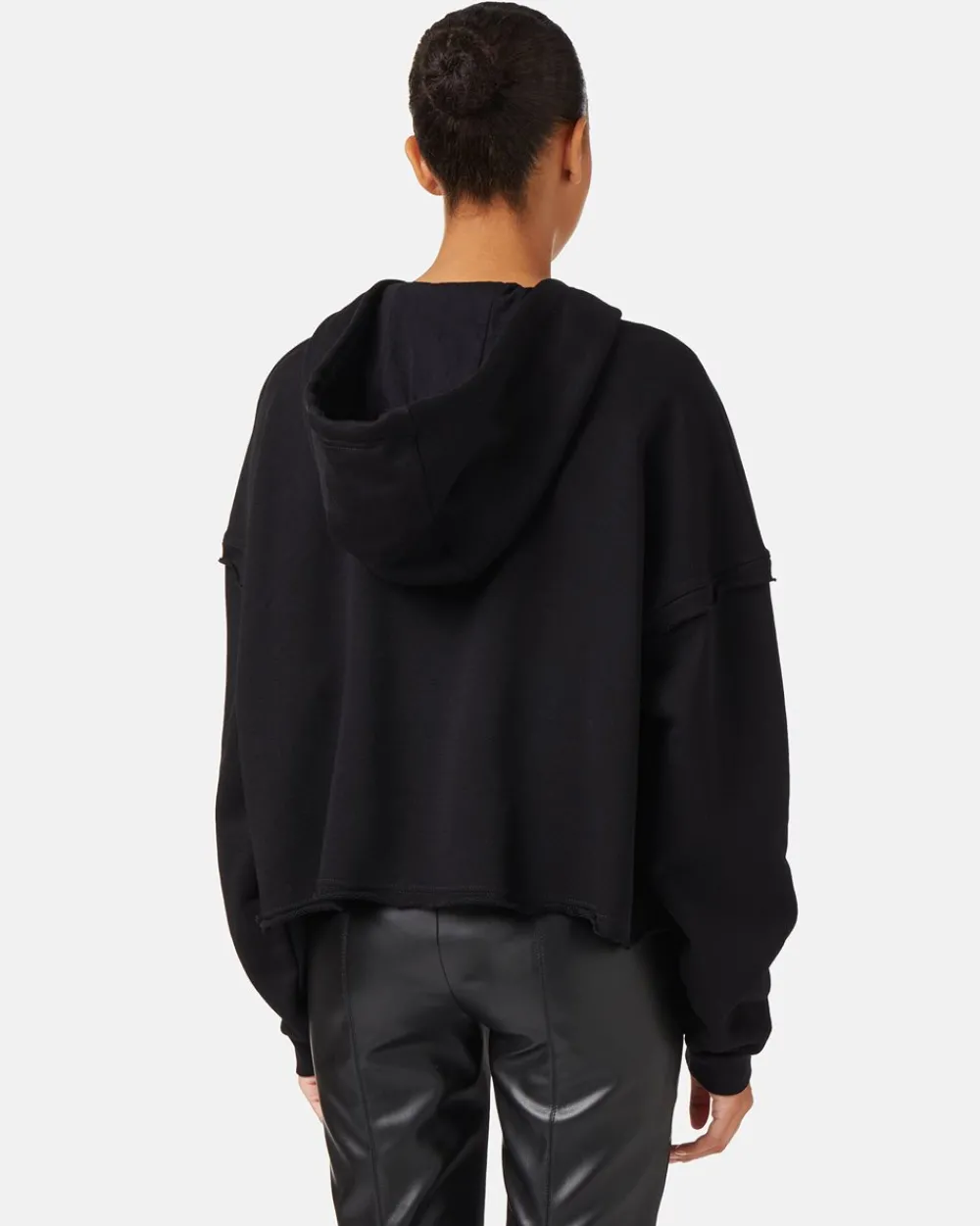 Women Iceberg Cropped Sweatshirt With Hood