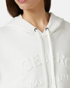 Women Iceberg Cropped Sweatshirt With Hood