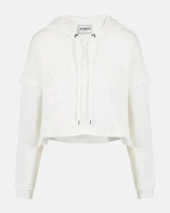 Women Iceberg Cropped Sweatshirt With Hood