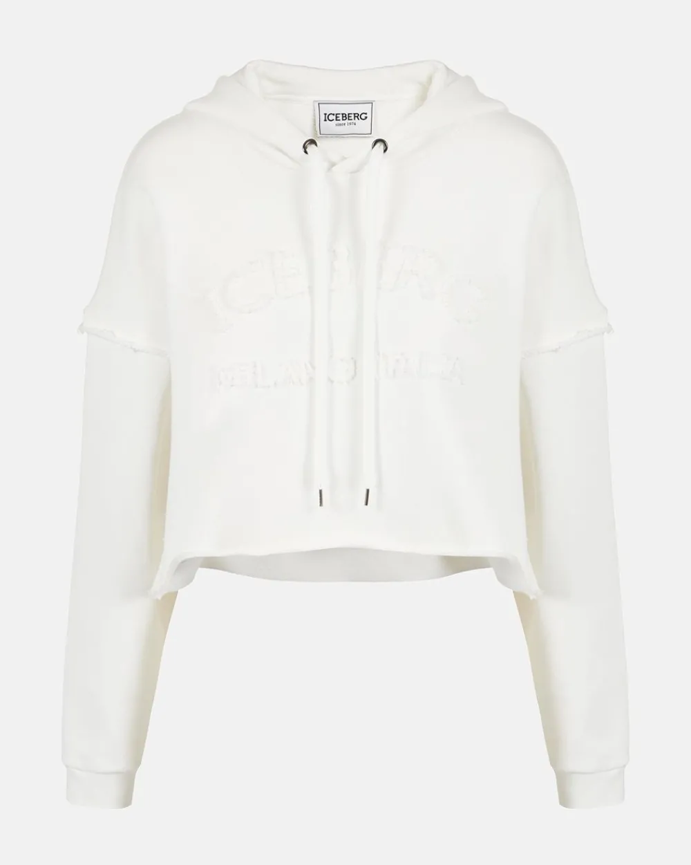 Women Iceberg Cropped Sweatshirt With Hood