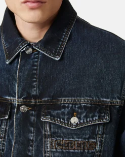 Iceberg Denim Jacket With Vintage Treatment