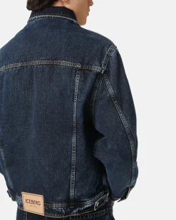 Iceberg Denim Jacket With Vintage Treatment