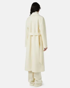 Women Iceberg Double-breasted Coat In Bouclé Cloth