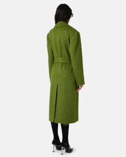 Women Iceberg Double-breasted Coat In Velor Cloth