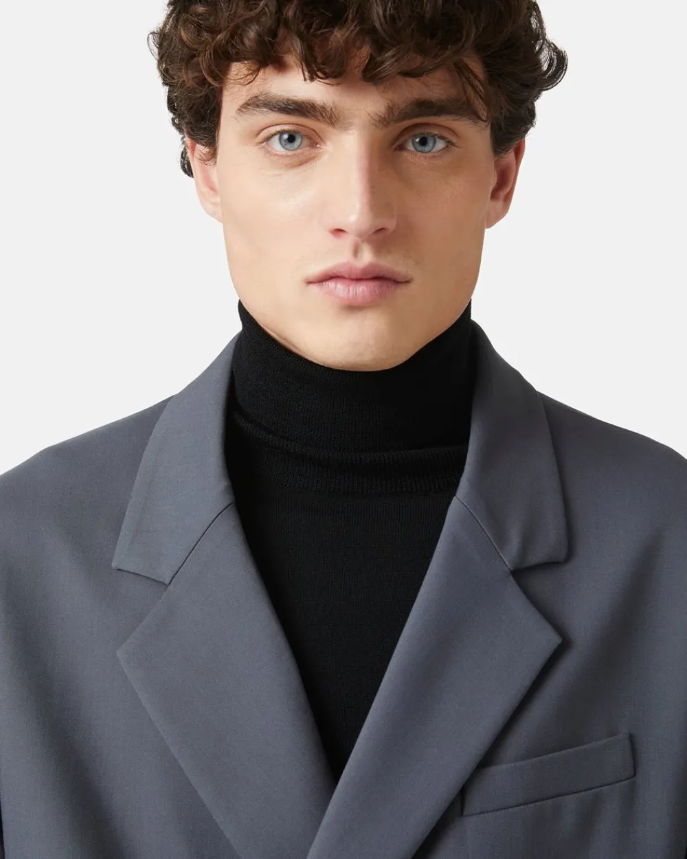 Iceberg Double-breasted Jacket In Double Stretch Fabric