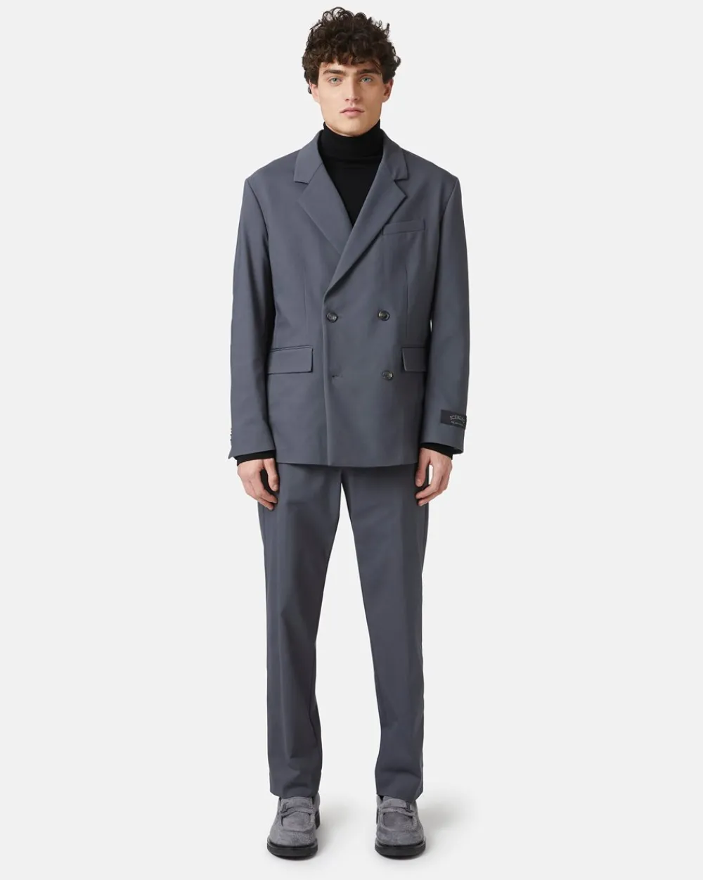 Iceberg Double-breasted Jacket In Double Stretch Fabric