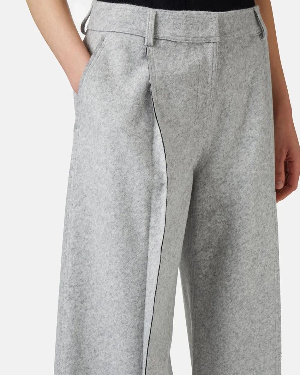 Women Iceberg Double Technical Cloth Trousers