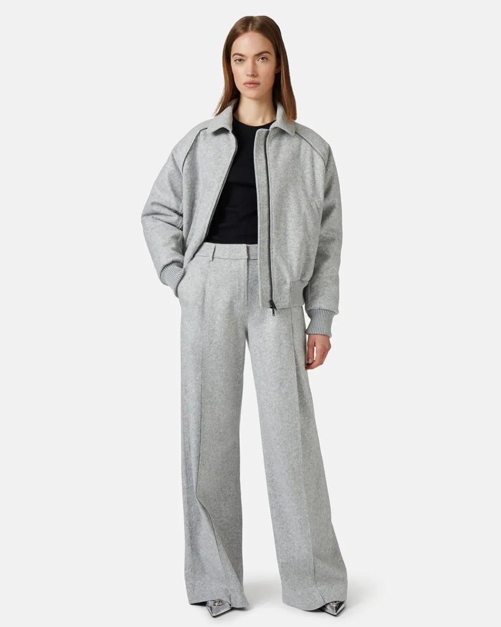 Women Iceberg Double Technical Cloth Trousers