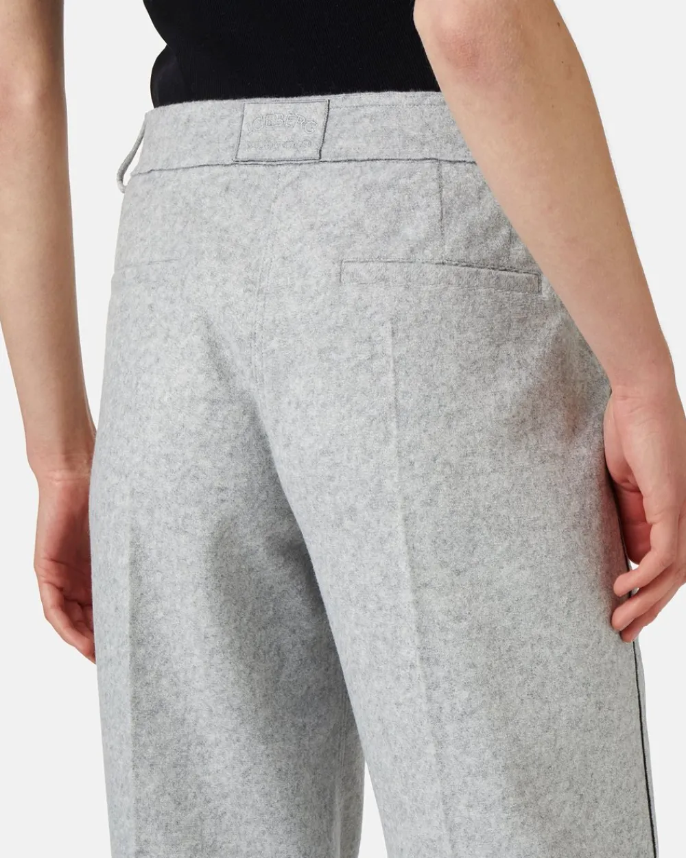 Women Iceberg Double Technical Cloth Trousers