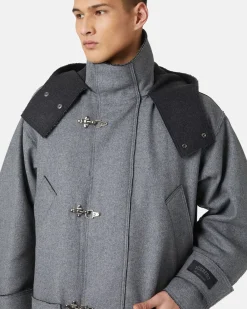 Iceberg Duffle Coat In Double Cloth