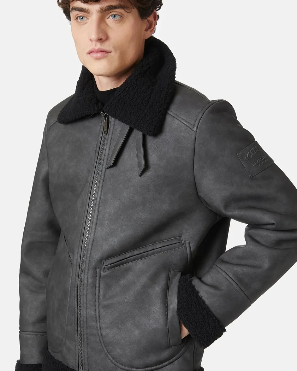 Iceberg Eco Sheepskin With Embossed Patch
