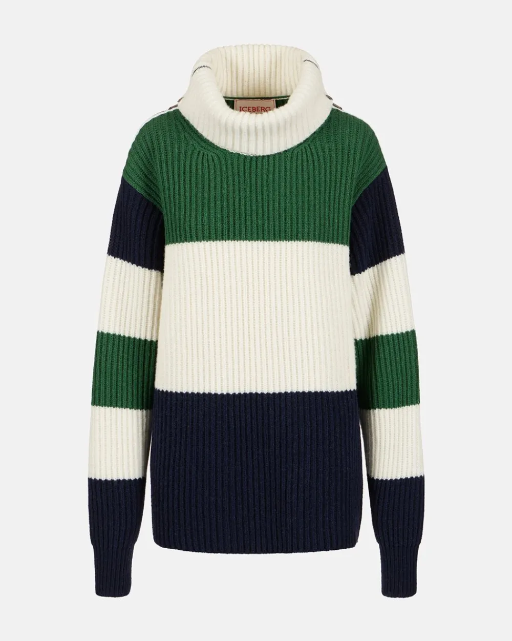 Women Iceberg English Knit Wool Blend Turtleneck
