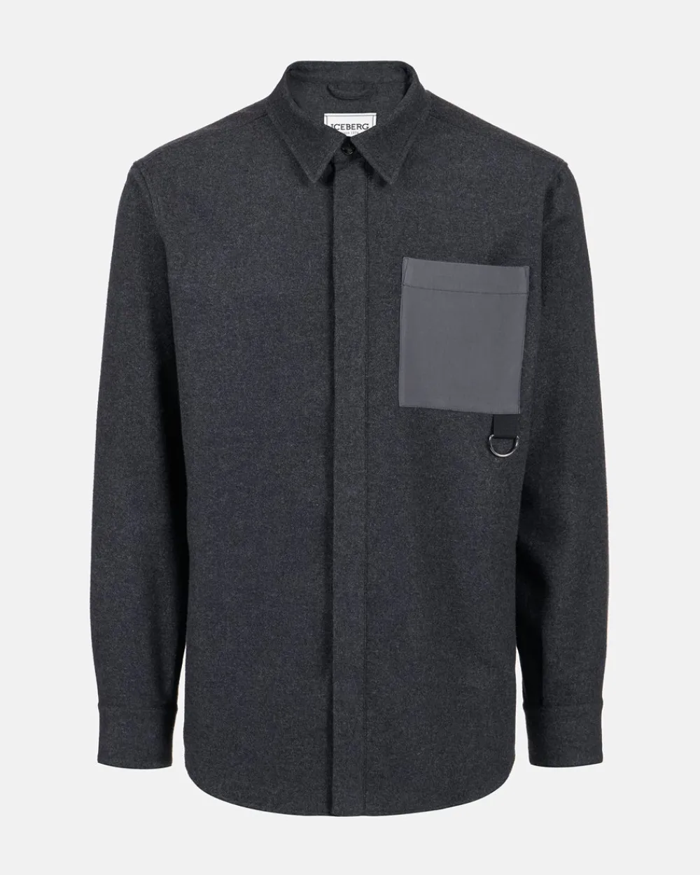 Iceberg Flannel Shirt With Technical Details