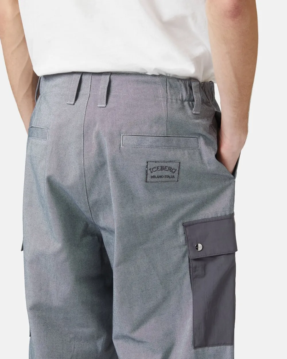 Iceberg Gabardine Cargo Trousers