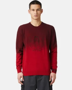 Iceberg Gradient Red Wool Sweater