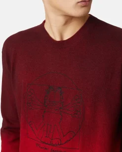 Iceberg Gradient Red Wool Sweater