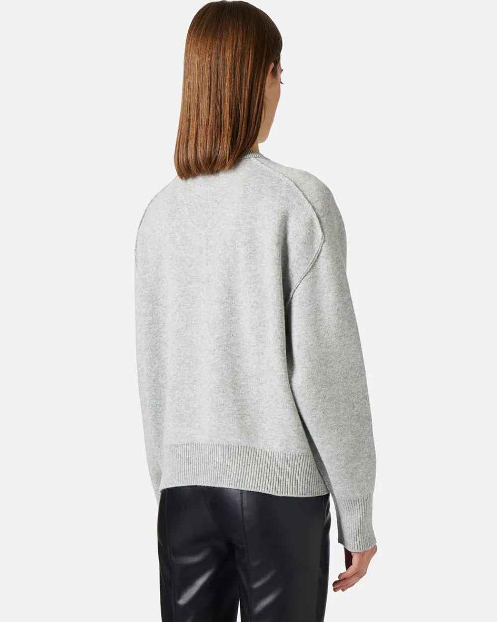Women Iceberg Gray Crew-neck Sweater With Logo