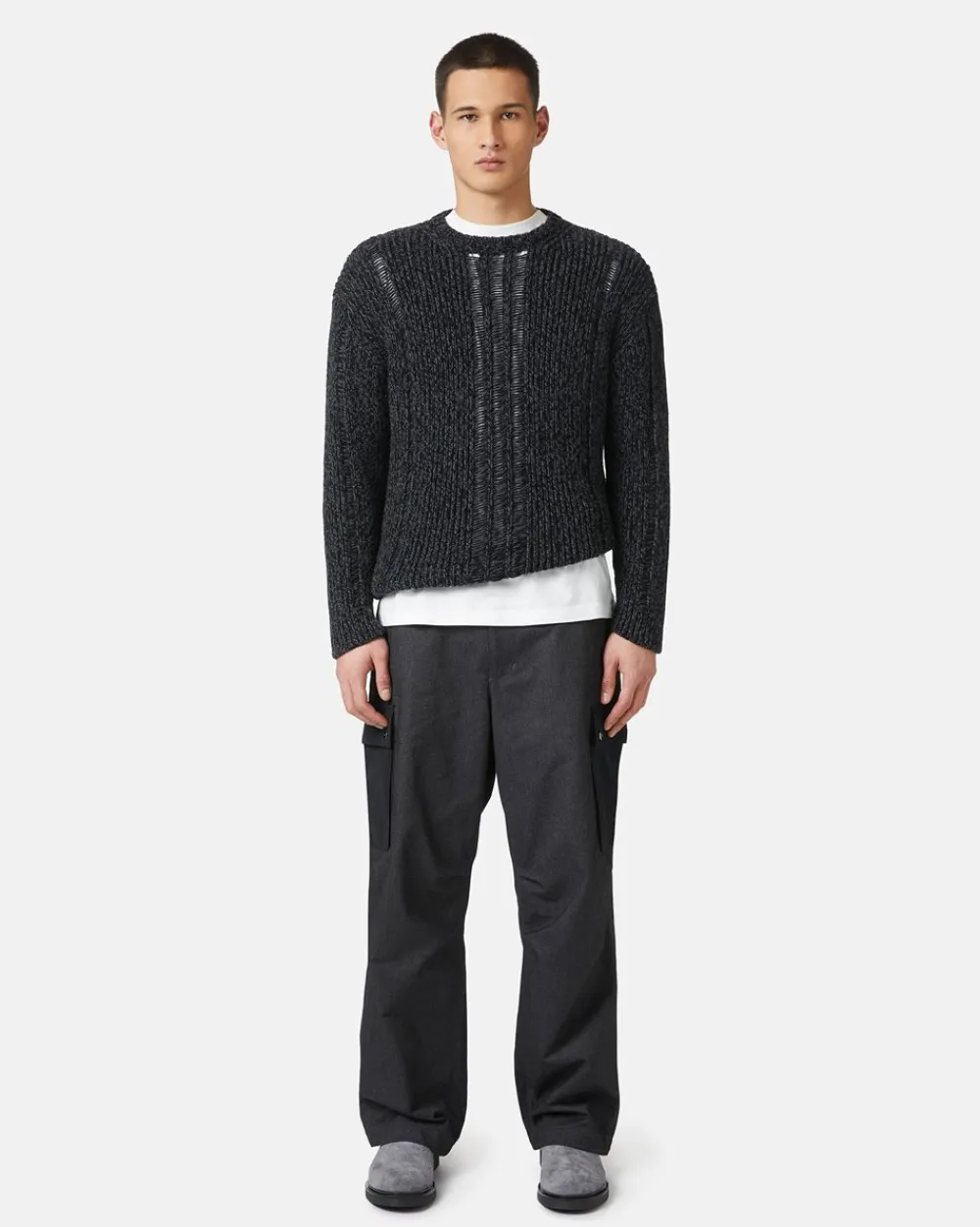 Iceberg Gray Wool Blend Sweater