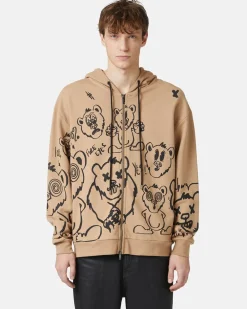 Iceberg Hooded Sweatshirt With Bear Print
