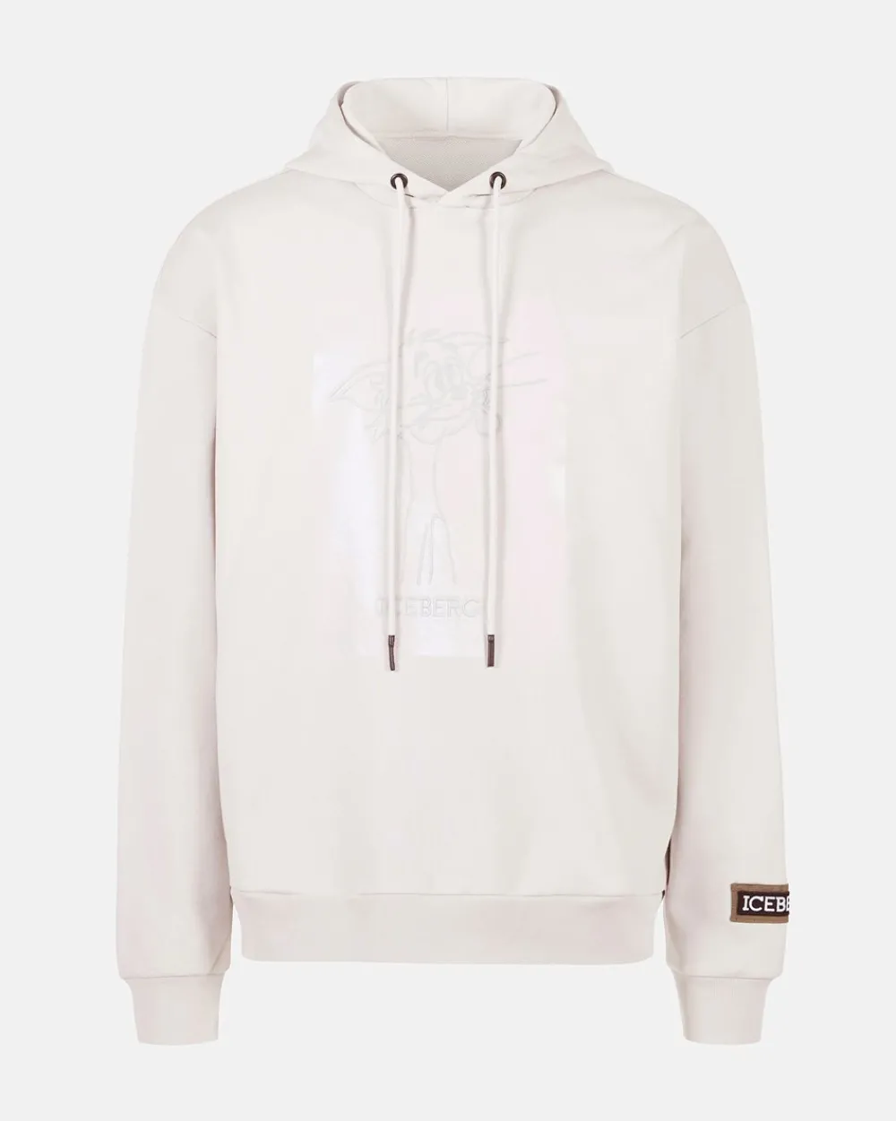 Iceberg Hooded Sweatshirt With Rubberized Print