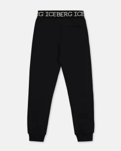 Kids/BOY Iceberg Junior Collection Black Sweatpants