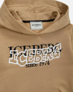 Kids/BOY Iceberg Junior Collection Camel Colored Hoodie