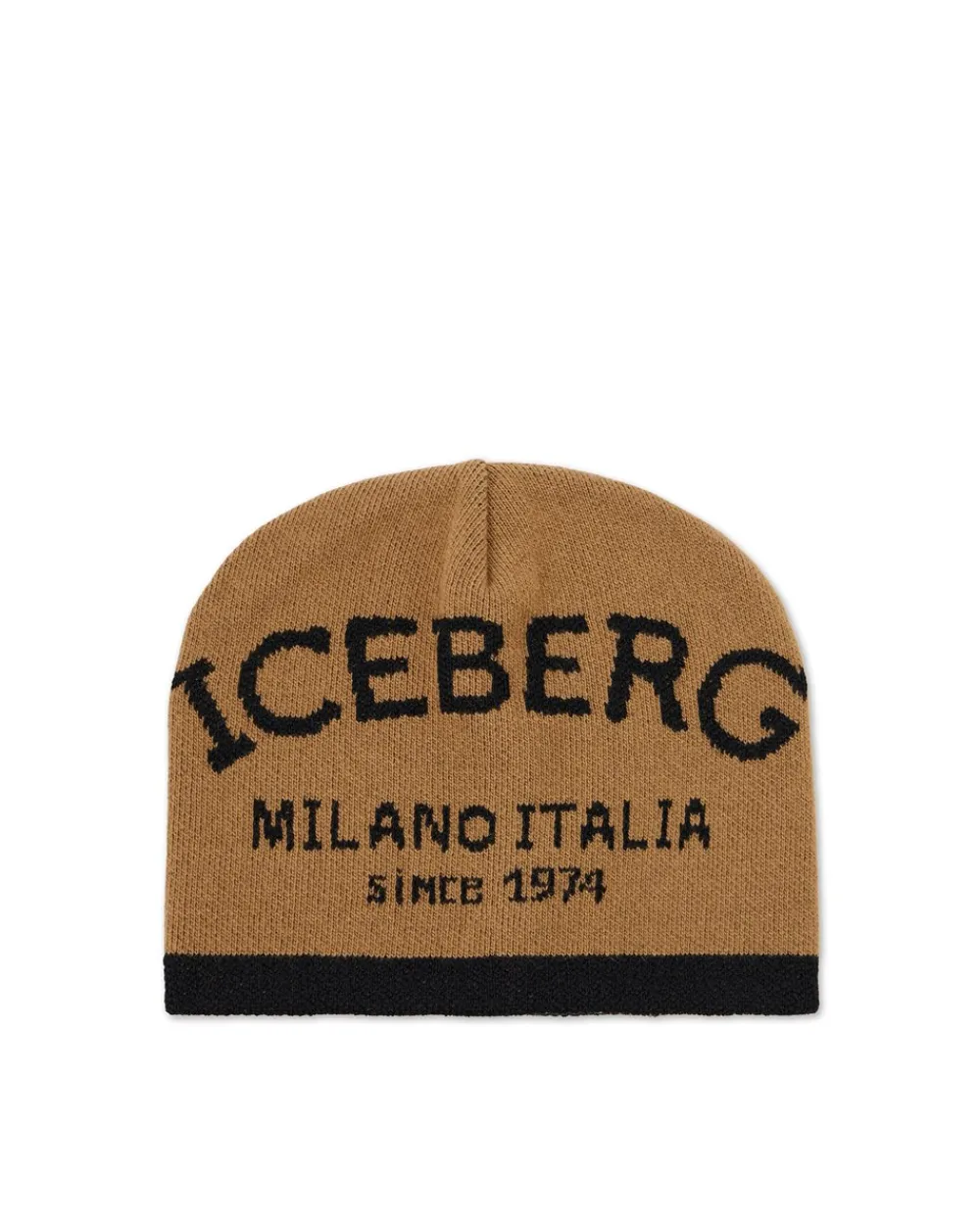 Iceberg Knitted Hat In Carded Wool Blend