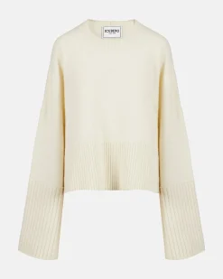 Women Iceberg Large Wool Crewneck Sweater
