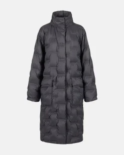 Women Iceberg Long Down Jacket With Real Down Hood