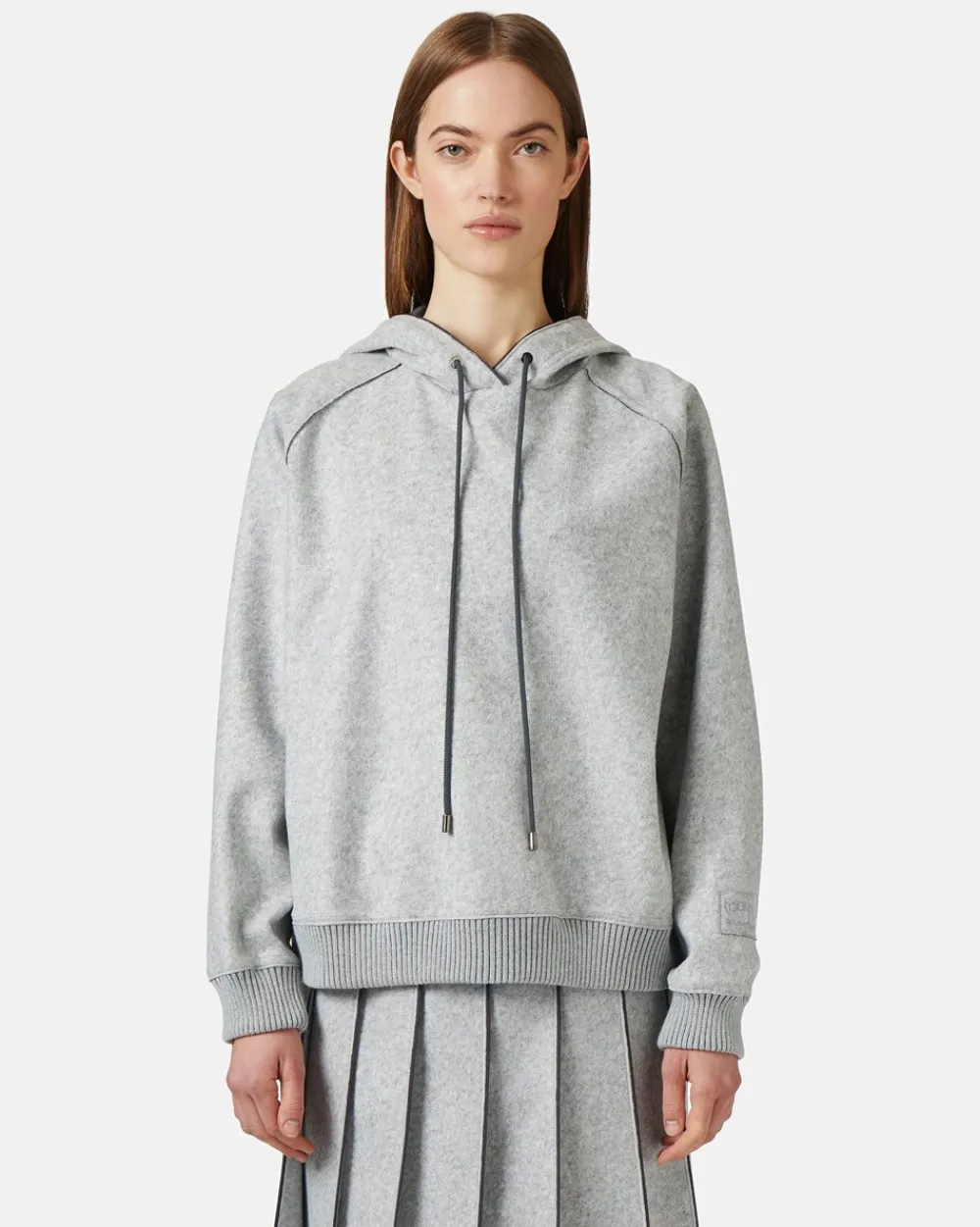 Women Iceberg Melange Hooded Sweatshirt