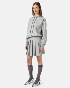Women Iceberg Melange Hooded Sweatshirt