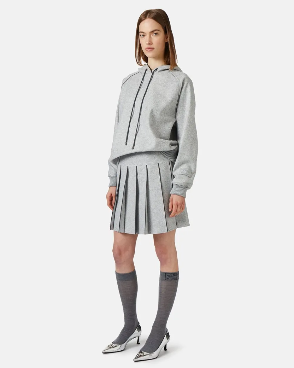 Women Iceberg Melange Hooded Sweatshirt