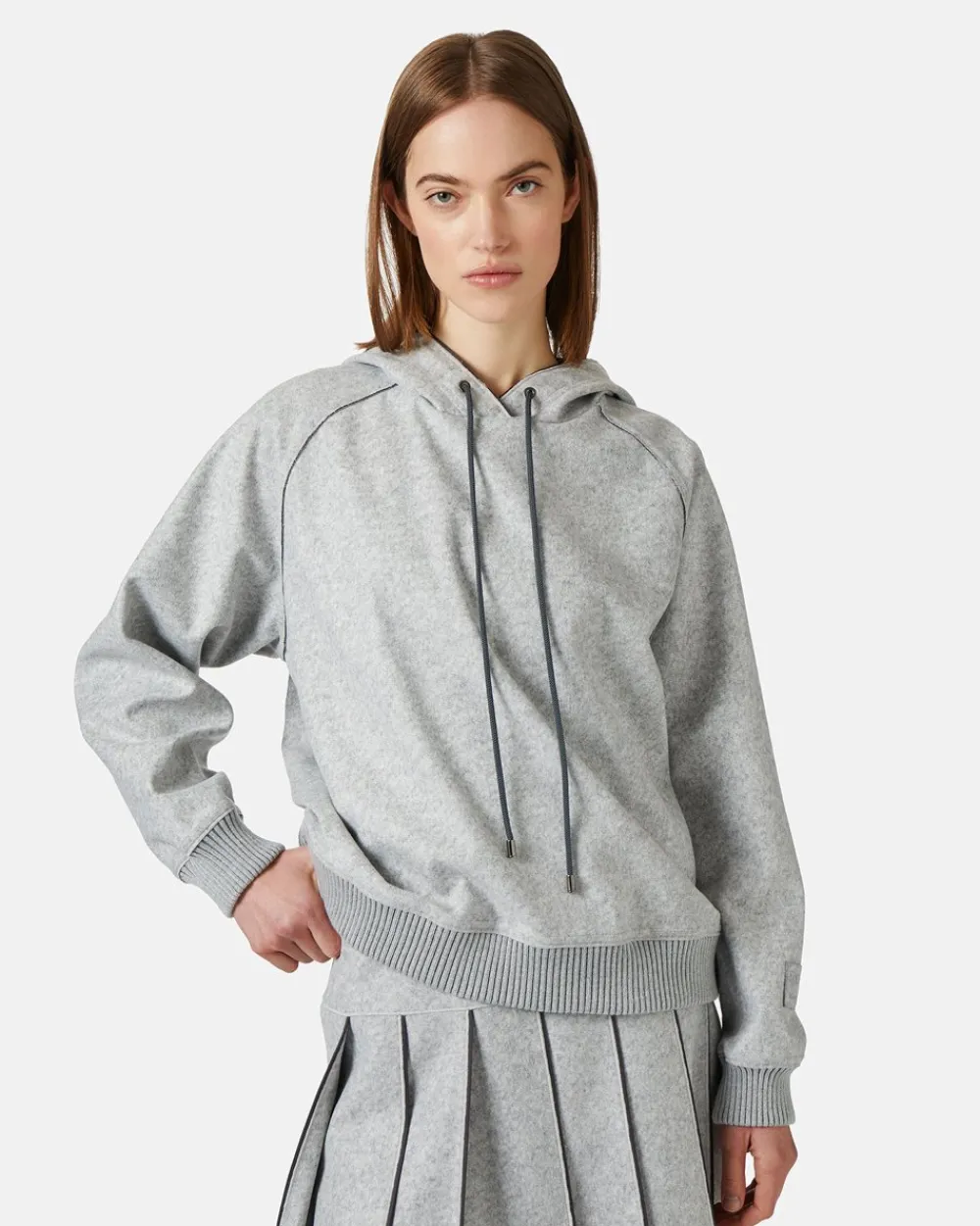 Women Iceberg Melange Hooded Sweatshirt