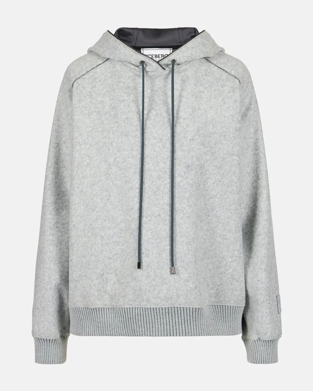 Women Iceberg Melange Hooded Sweatshirt