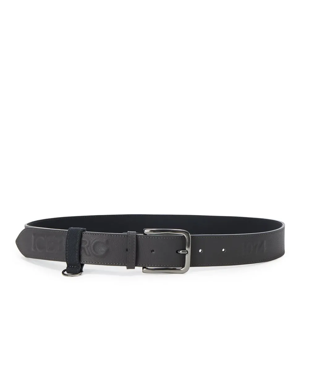 Iceberg Nappa Belt With Embossed Logo
