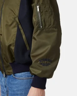 Women Iceberg Nylon Bomber Jacket From The Re-Edit Collection