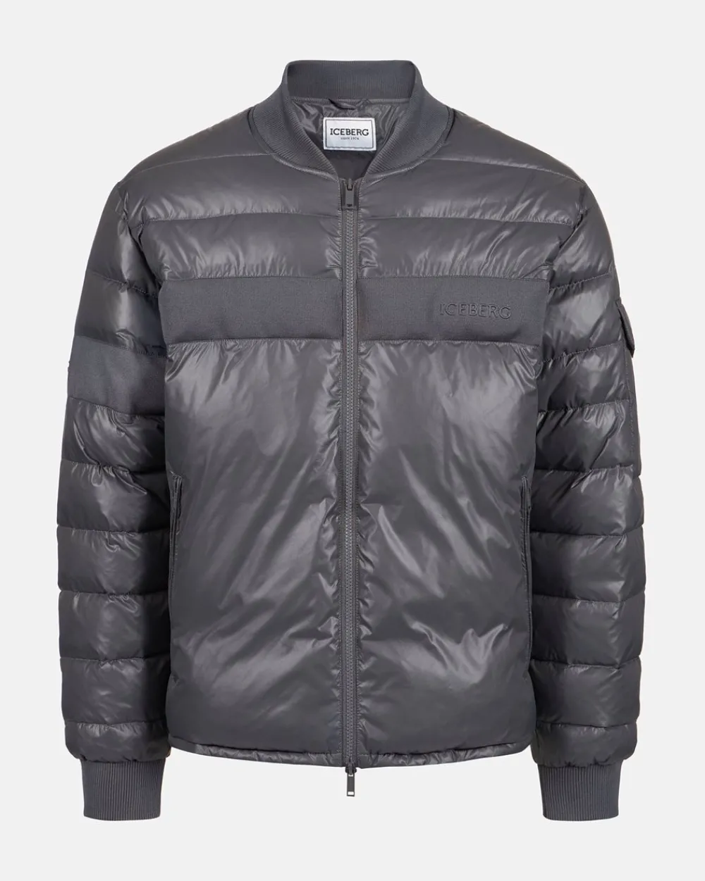 Iceberg Nylon Jacket With Ribbed Band