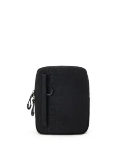 Iceberg Nylon Shoulder Bag With Allover Logo